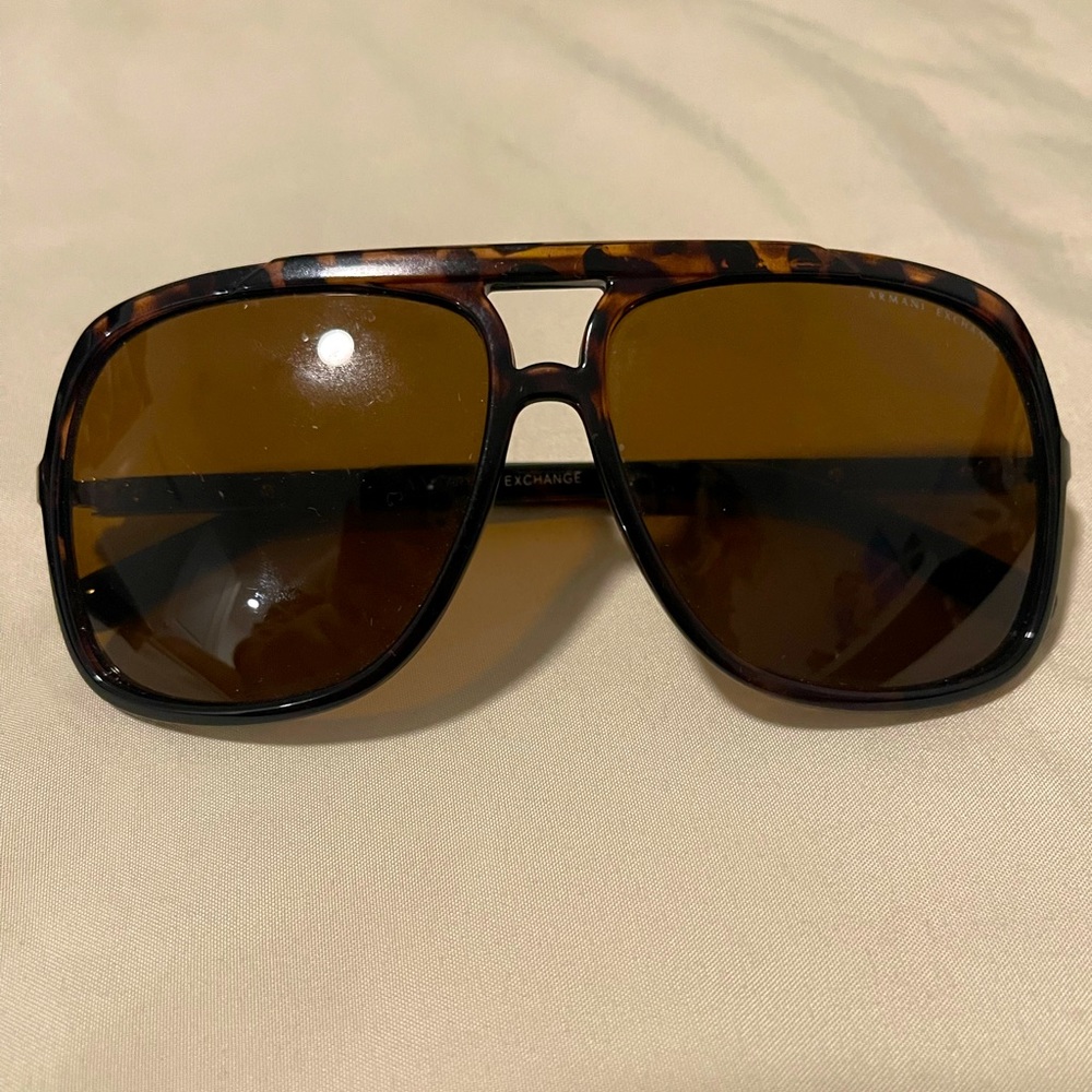 Armani Exchange Tortoise Aviator Sunglasses